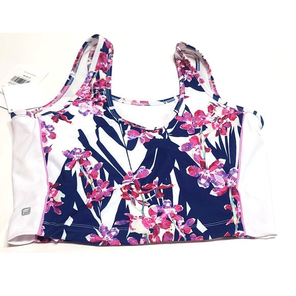 Fabletics floral  Varsha Midi sports bra NWT women's large - Picture 3 of 6